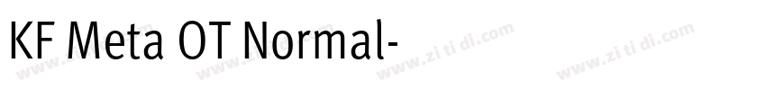 KF Meta OT Normal字体转换